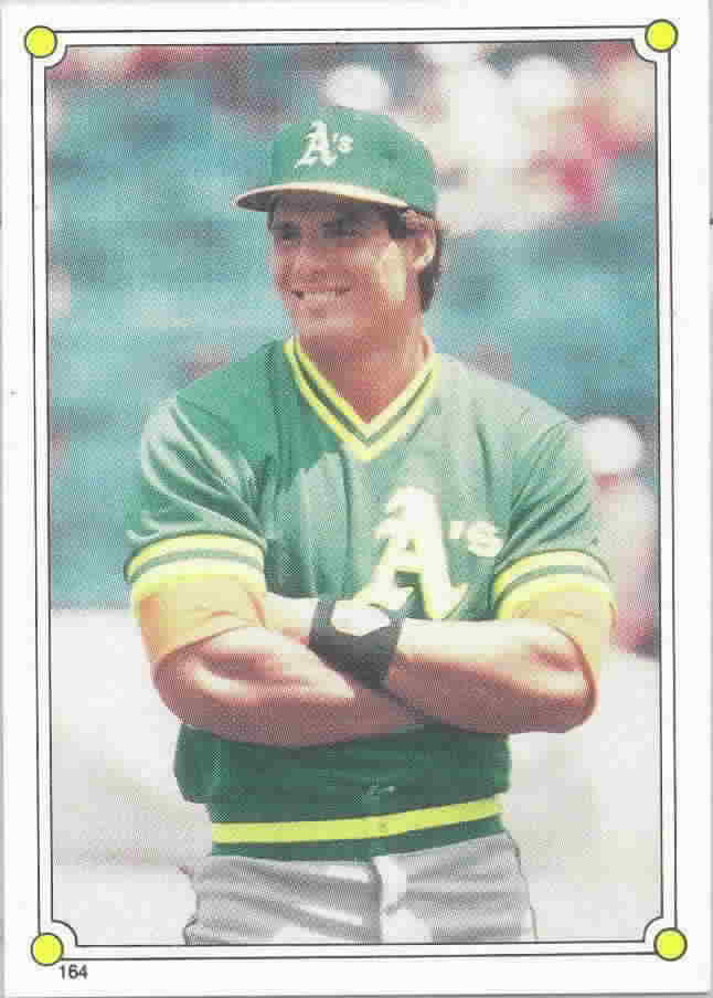 1987 Topps Baseball Stickers Hard Back Test Issue